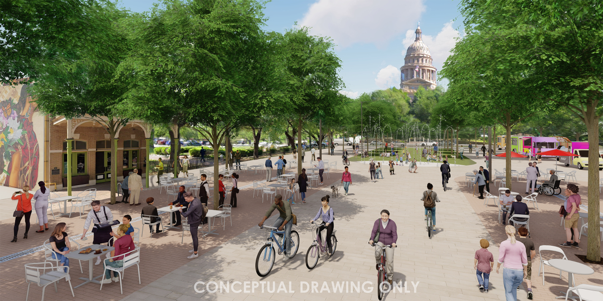 Featured image for Congress Avenue Urban Design Initiative Proposed Funded Improvements Survey: Congress Avenue from Cesar Chavez to 11th Street