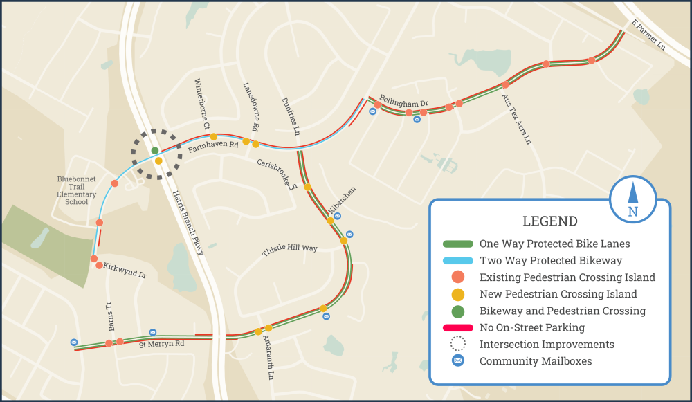 Bluebonnet Trail Phase 2 Scope Map