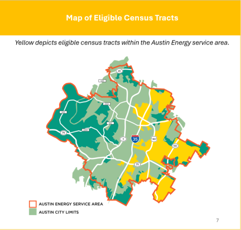 Map of Eligible Solar For All Census Tracts