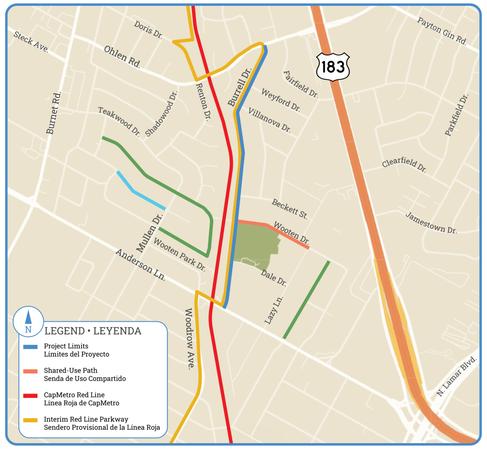 Burrell Project Limits Map