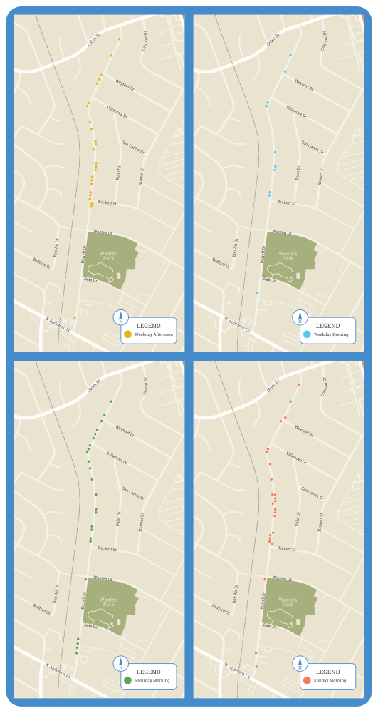 Burrell Drive Parking Utilization Maps